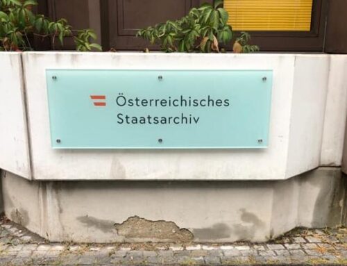Beklebung // Komm. Österreichisches Staatsarchiv
